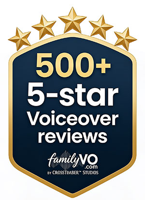 500+ 5-star voiceover reviews